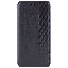 Чехол-книга Кожаный GETMAN Cubic Motorola Edge 50 Fusion, черный
