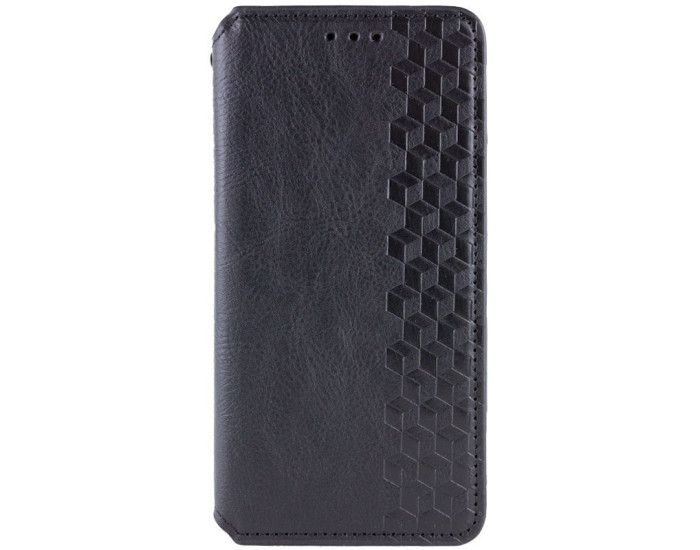 Чехол-книга Кожаный GETMAN Cubic Motorola Edge 50 Fusion, черный