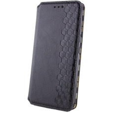 Чехол-книга Кожаный GETMAN Cubic Motorola Edge 50 Fusion, черный