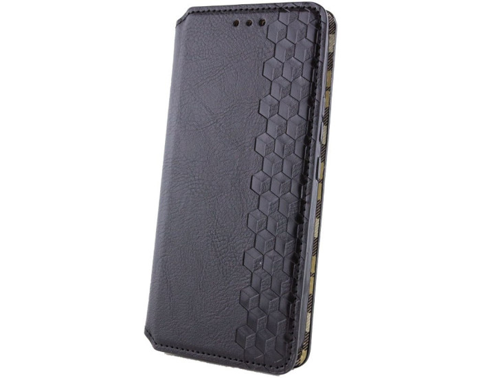 Чехол-книга Кожаный GETMAN Cubic Motorola Edge 50 Fusion, черный