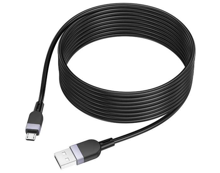 Кабель USB Hoco X109 Energy Silicone USB to Micro (3A/3m) чорний
