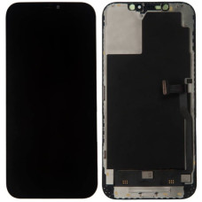 Дисплей з сенсорним екраном (модуль) iPhone 12 / 12 Pro, чорний, OLED, Hard, DD, (прив'язується до iOS 26)