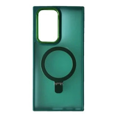 Чехол-силикон Matte Ring MagSafe Samsung S22 Ultra, Green
