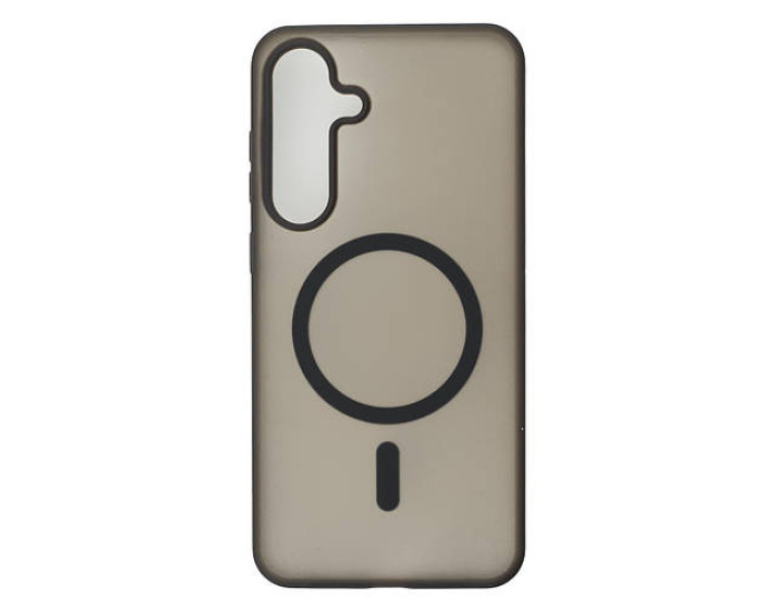 Чехол-силикон оригинал Soft Matte Magsafe Samsung S25 FE, Black
