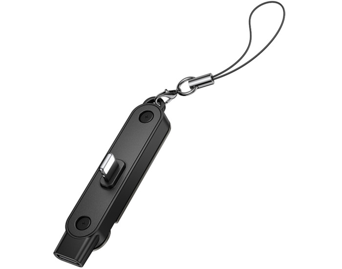 Переходник Hoco UA47 Lightning male to Type-C female, черный