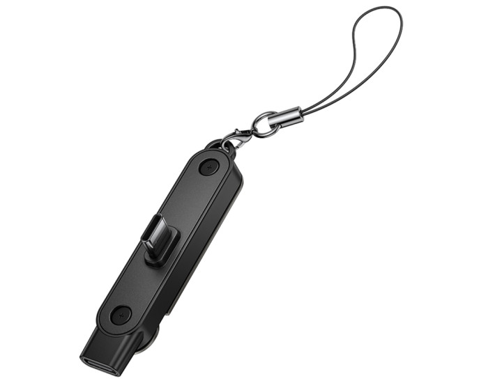 Переходник Hoco UA47A Type-C male to Type-C female, черный