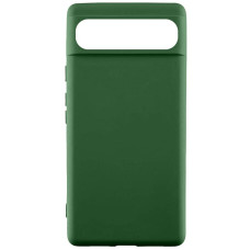 Чехол-силикон Getman Liquid Silk Google Pixel 7a, темно-зеленый
