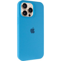 Чехол-силикон оригинал Full Soft Matte iPhone 14 Pro Max, Light blue
