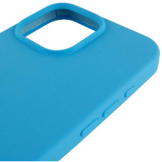 Чехол-силикон оригинал Full Soft Matte iPhone 14 Pro Max, Light blue