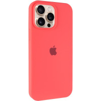 Чохол-силікон оригінал Full Soft Matte iPhone 14 Pro Max (Кавуновий / Watermelon red)