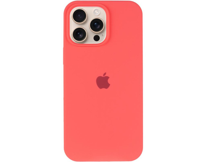 Чохол-силікон оригінал Full Soft Matte iPhone 14 Pro Max (Кавуновий / Watermelon red)
