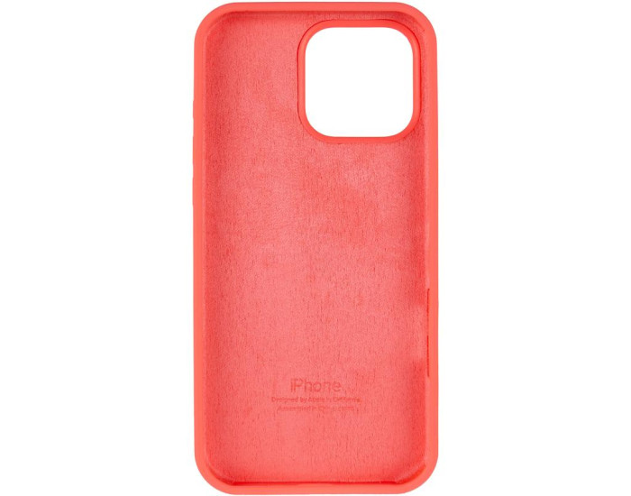 Чохол-силікон оригінал Full Soft Matte iPhone 14 Pro Max (Кавуновий / Watermelon red)