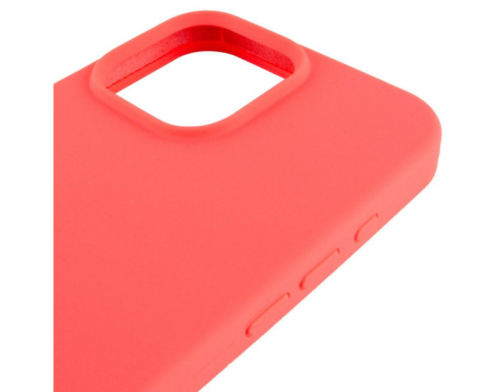 Чохол-силікон оригінал Full Soft Matte iPhone 14 Pro Max (Кавуновий / Watermelon red)