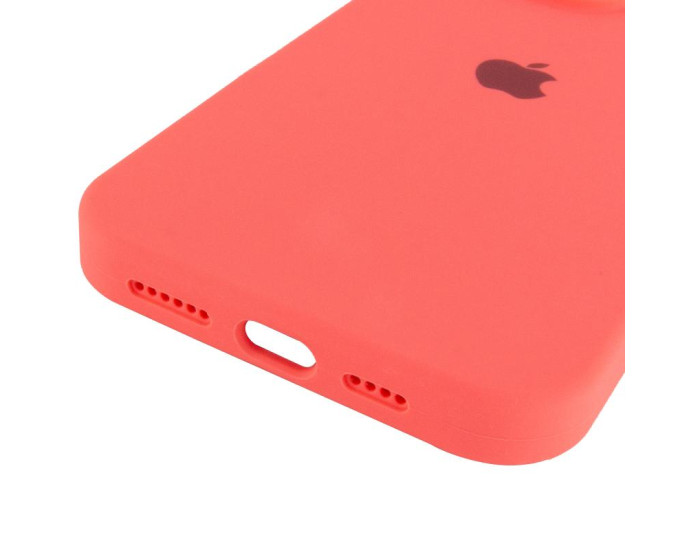 Чохол-силікон оригінал Full Soft Matte iPhone 14 Pro Max (Кавуновий / Watermelon red)