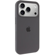 Чехол-силикон оригинал Full Soft Matte with MagSafe iPhone 17 Pro Max, темно-серый