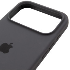 Чехол-силикон оригинал Full Soft Matte with MagSafe iPhone 17 Pro Max, темно-серый