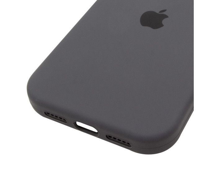 Чехол-силикон оригинал Full Soft Matte with MagSafe iPhone 17 Pro Max, темно-серый