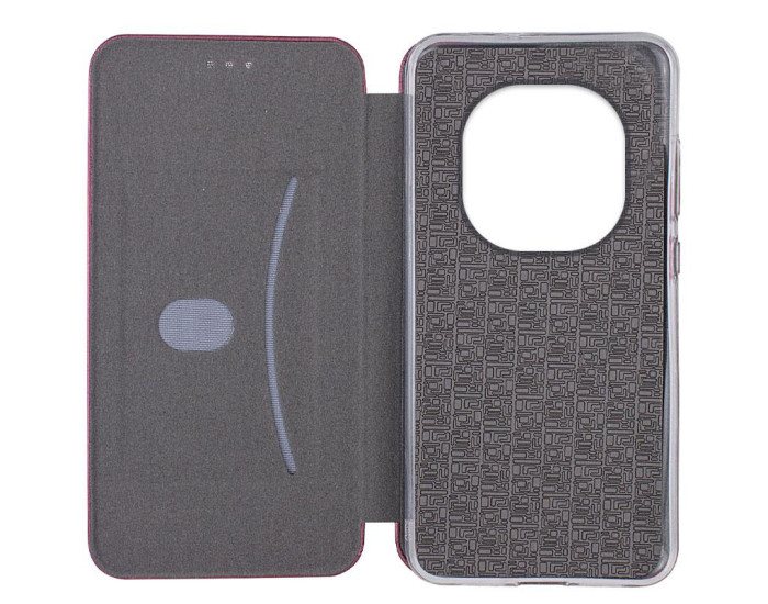 Чохол-книга шкіряний Classy Xiaomi Redmi Note 15 Pro 5G, Бордовий
