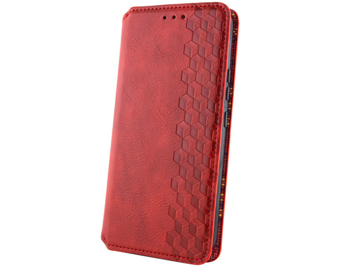 Чохол-книга шкіряний GETMAN Cubic Xiaomi Redmi Note 15 Pro 5G, червоний