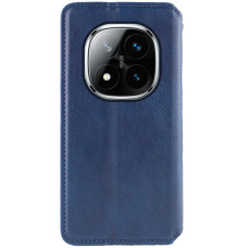 Чехол-книга Кожаный GETMAN Cubic Xiaomi Redmi Note 15 Pro 5G, синий