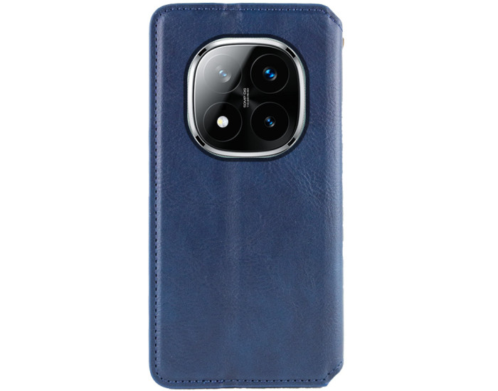 Чохол-книга шкіряний GETMAN Cubic Xiaomi Redmi Note 15 Pro 5G, синій