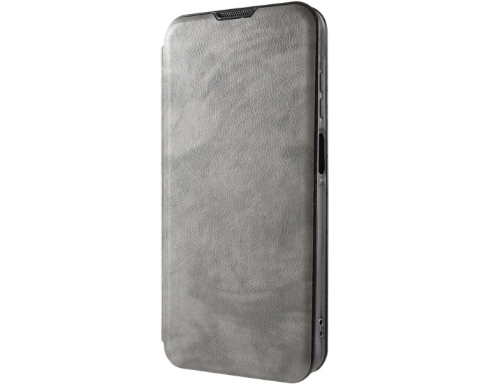 Чехол-книга Кожаный Belora Motorola Edge 50 Fusion, серый