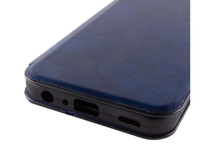 Чохол-книга шкіряний Belora Motorola Edge 50 Fusion, Темно-синій