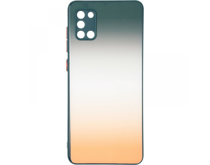 Чехол-силикон Glass Rainbow Case Samsung A515 A51, Strawbery mohito