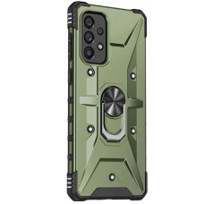 Чехол-силикон Ударопрочный Pathfinder Ring Samsung A13 4G /A23 4G /M13 4G /M23 5G /A04s (Зеленый / Army Green)