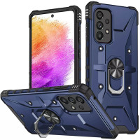 Чехол-силикон Ударопрочный Pathfinder Ring Samsung A13 4G /A23 4G /M13 4G /M23 5G /A04s (Синий / Navi)