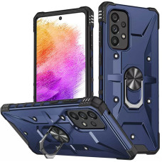 Чехол-силикон Ударопрочный Pathfinder Ring Samsung A13 4G /A23 4G /M13 4G /M23 5G /A04s (Синий / Navi)