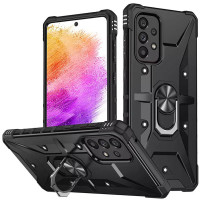 Чехол-силикон Ударопрочный Pathfinder Ring Samsung A13 4G /A23 4G /M13 4G /M23 5G /A04s (Черный / Black)