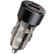 Автомобильное зарядное устройство Acefast B12 60W (USB-A+USB-C) черное