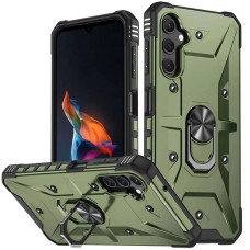 Чехол-силикон Ударопрочный Pathfinder Ring Samsung A34 5G, зеленый