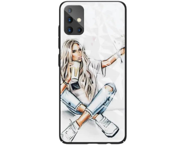 Чехол-силикон Prisma Ladies Samsung A715 A71, White