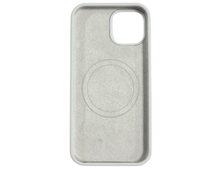 Чехол-силикон оригинал Full Soft Matte NO LOGO with MagSafe iPhone 17 Pro, белый