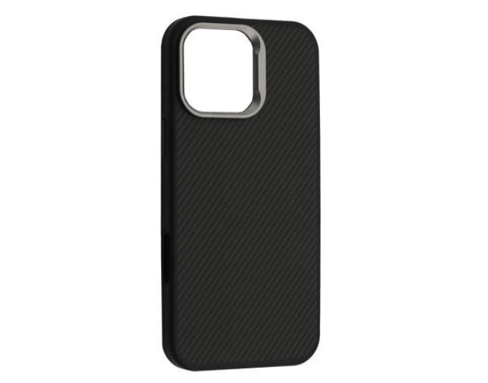 Чехол-силикон Kevlar Style MagSafe iPhone 15 Pro Max, Black