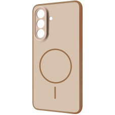 Чехол-силикон Proove Softline Case with MagSafe Ring Samsung S26, бежевый