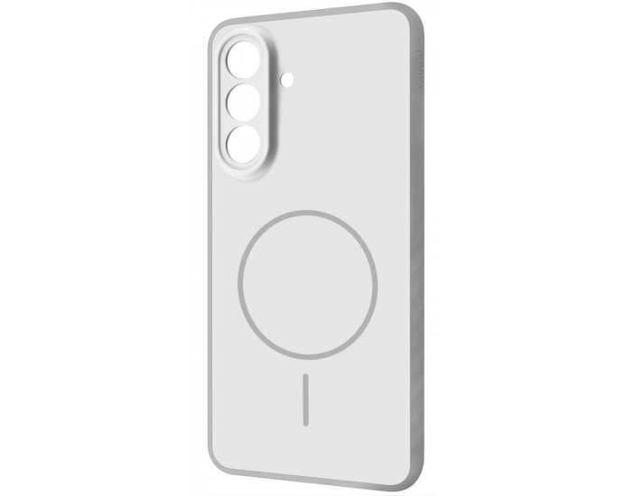 Чехол-силикон Proove Softline Case with MagSafe Ring Samsung S26, серебристый