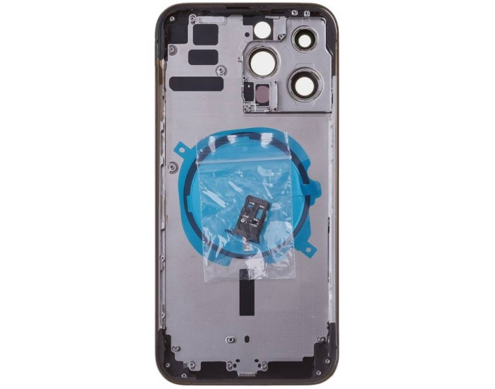 Корпус для iPhone 14 Pro с держателем SIM карты, с боковыми кнопками Deep purple, оригинал