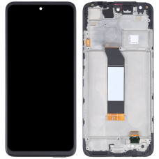 Дисплей с сенсорным экраном (модуль) Xiaomi Redmi Note 10 5G /Poco M3 Pro 5G, черный с рамкой, оригинал