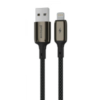 Кабель Proove Dense Metal USB to Lightning (2.4A/1m) чорний