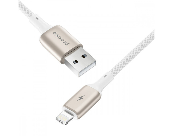 Кабель Proove Dense Metal USB to Lightning (2.4A/1m) черный