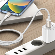 Кабель Proove Dense Metal USB to Lightning (2.4A/1m) черный