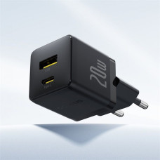 Мережеве зарядний пристрій Baseus Palm C+U 20W + Cable Type-C to Type-C (P10111608213-01) біле