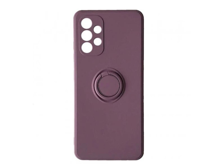 Чехол-силикон Ring Case Samsung A125 A12 /M127 M12, Cherry purple