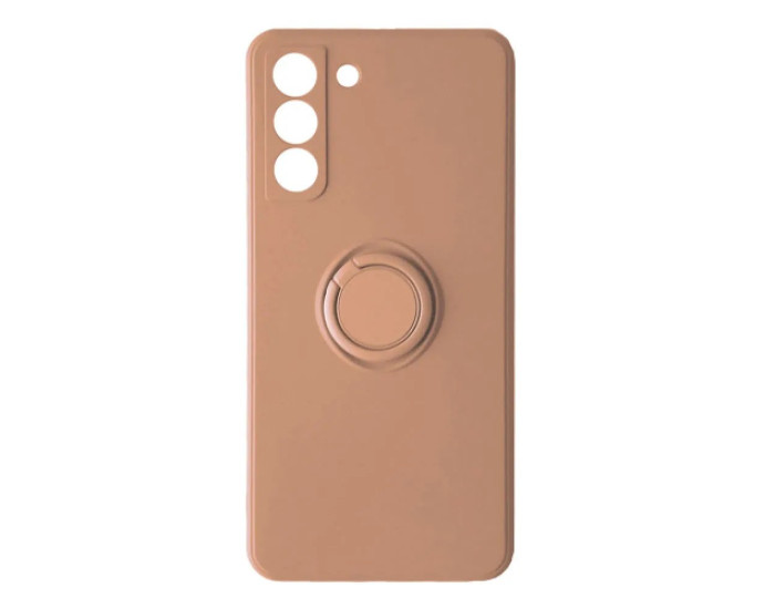 Чехол-силикон Ring Case Samsung G990 S21 FE, Pink