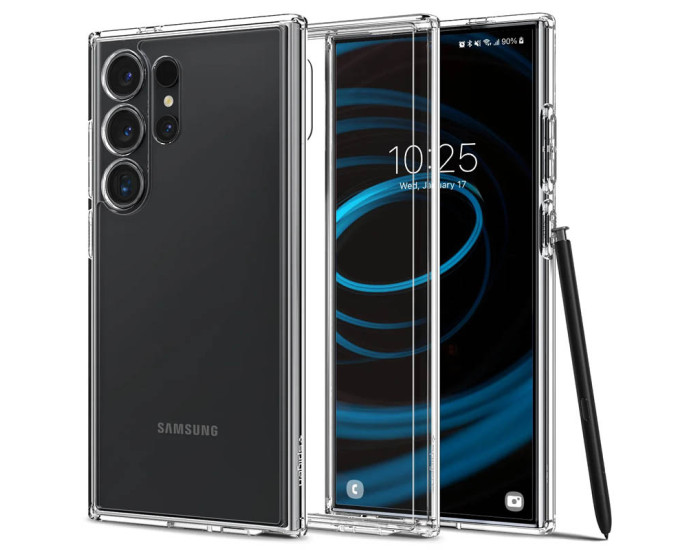 Чехол-силикон SGP Ultra Hybrid Samsung S25 Ultra, прозрачный