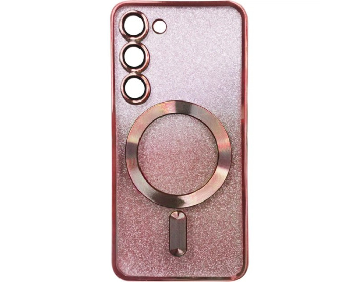 Чехол-силикон Shiny Case with MagSafe Samsung S23 Plus, Red