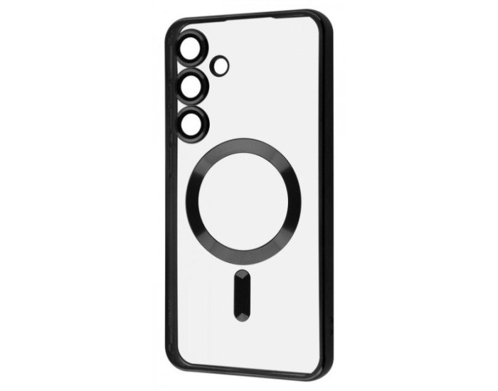 Чехол-силикон SHINING Matte Camera MagSafe Samsung S23 FE, Black